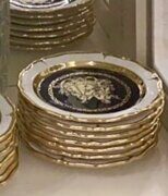 ТАРЕЛКА WHITE GOLD LIMOGES,  см21 x 21 Bruno Costenaro Италия Артикул:TM504